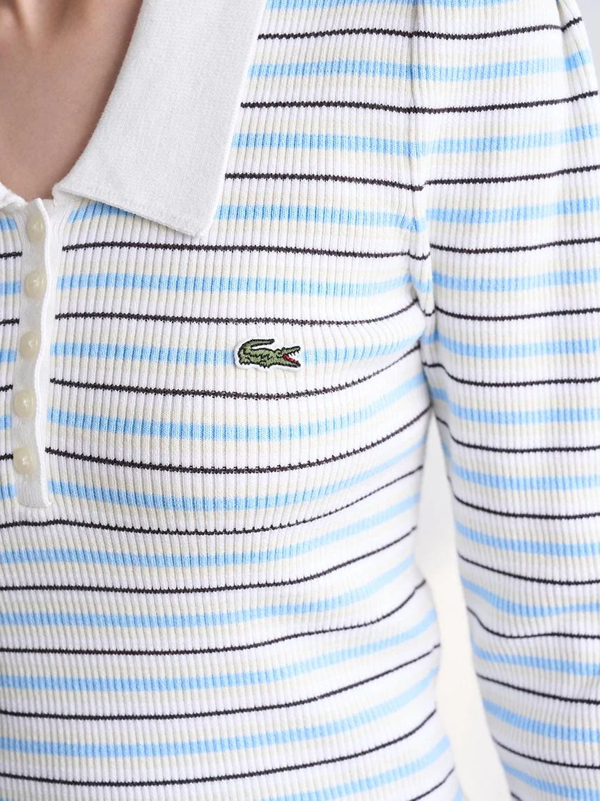 LACOSTE Ribbed Polo Knit - Image 28