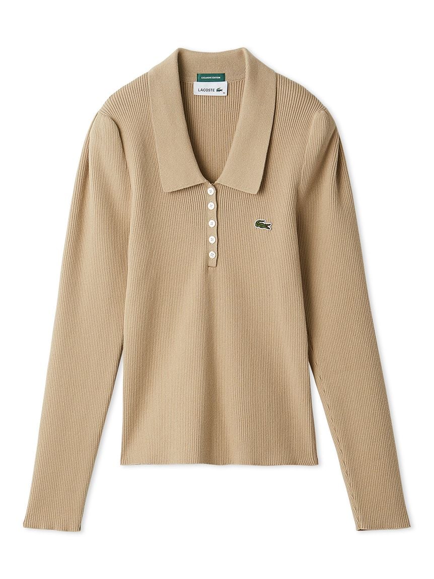 LACOSTE Ribbed Polo Knit - Image 3