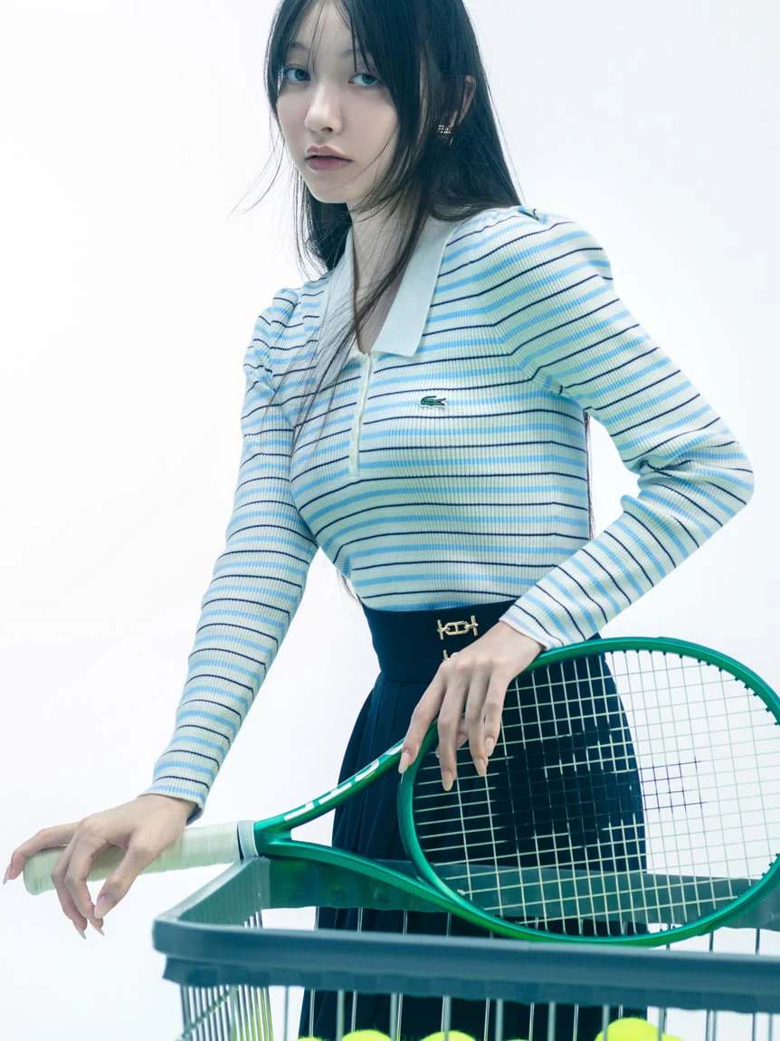 LACOSTE Ribbed Polo Knit - Image 8