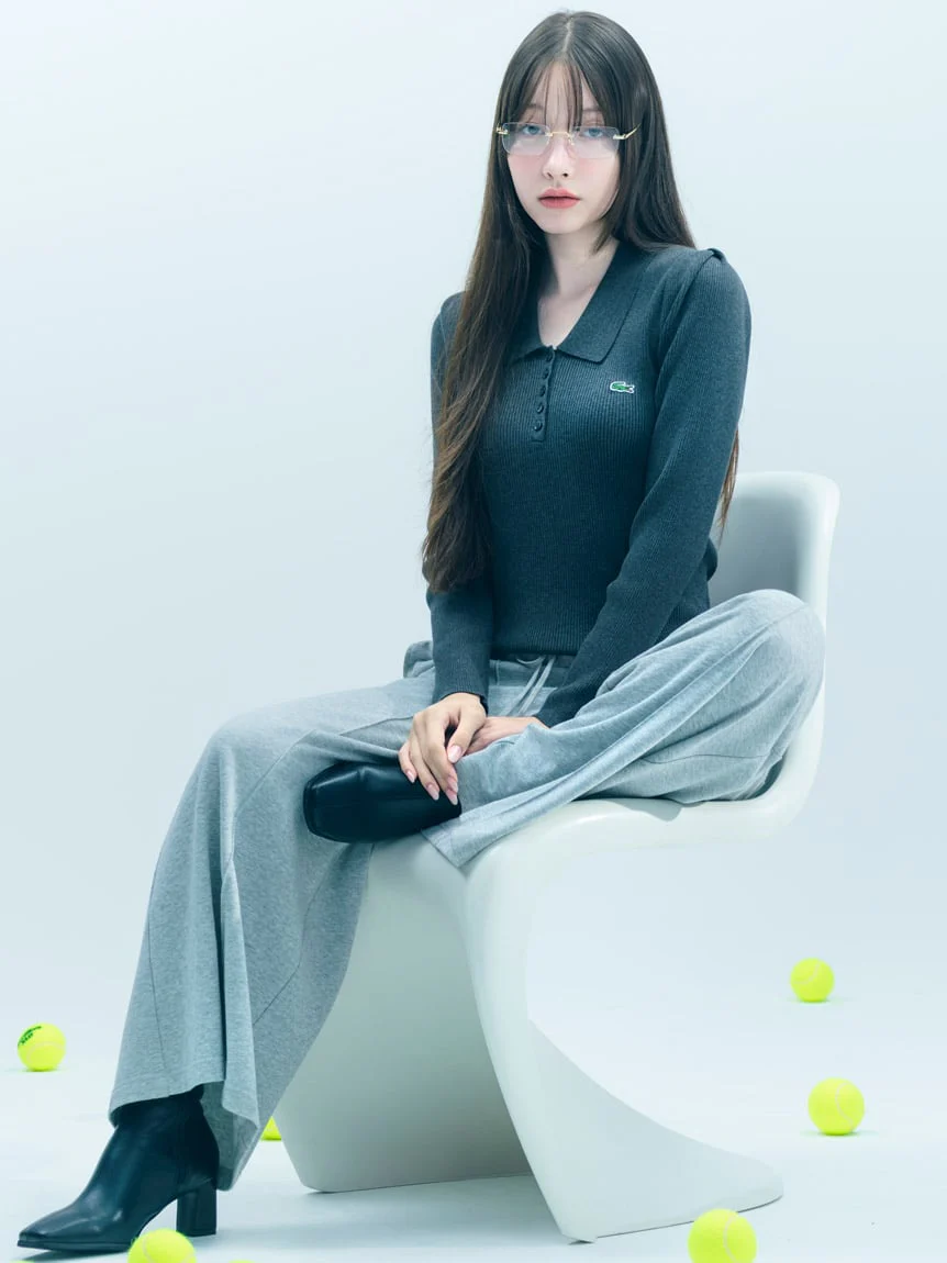 LACOSTE Ribbed Polo Knit - Image 9
