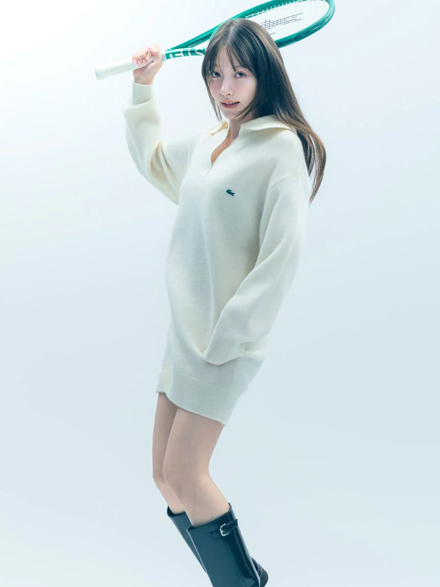 LACOSTE Skipper Knit Dress - Image 4