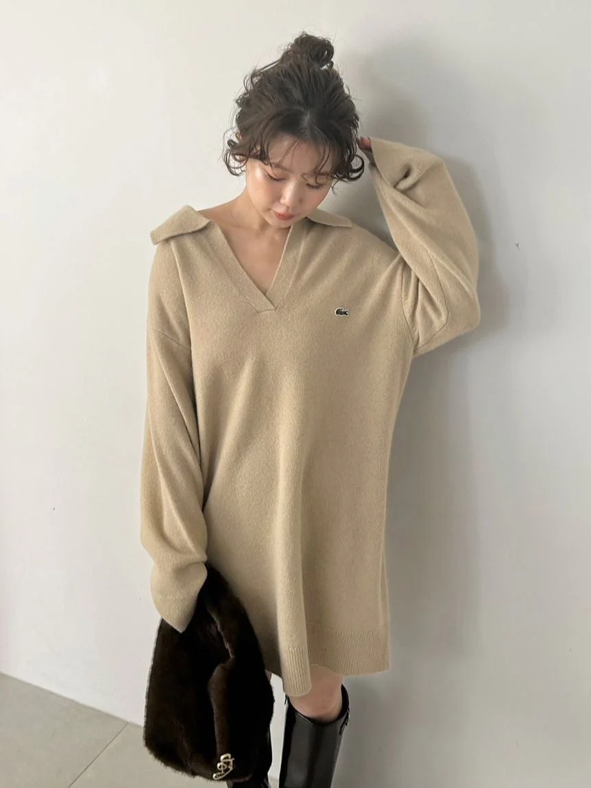 LACOSTE Skipper Knit Dress - Image 6