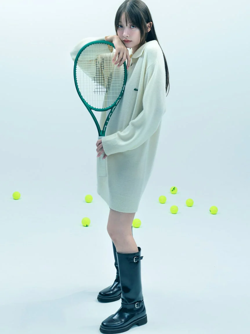 LACOSTE Skipper Knit Dress - Image 7