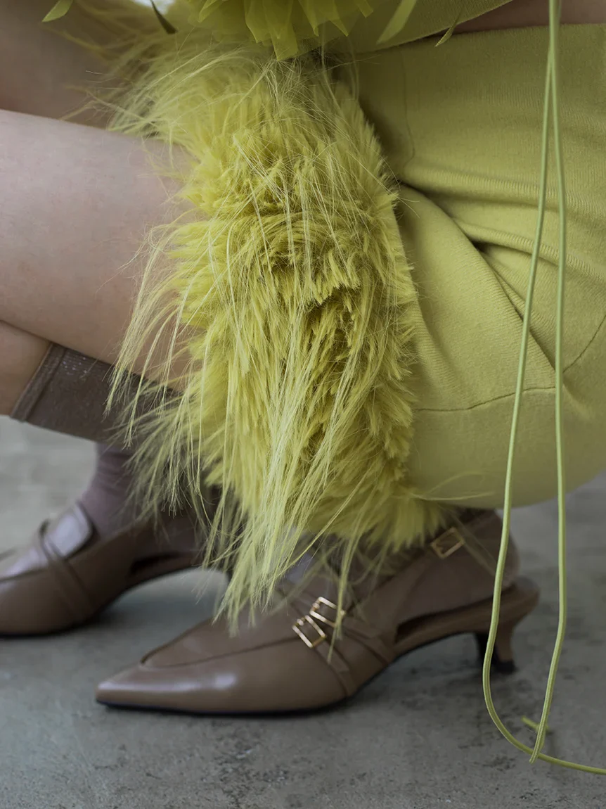Low Heel Pointed Toe Slingback Pumps - Image 33