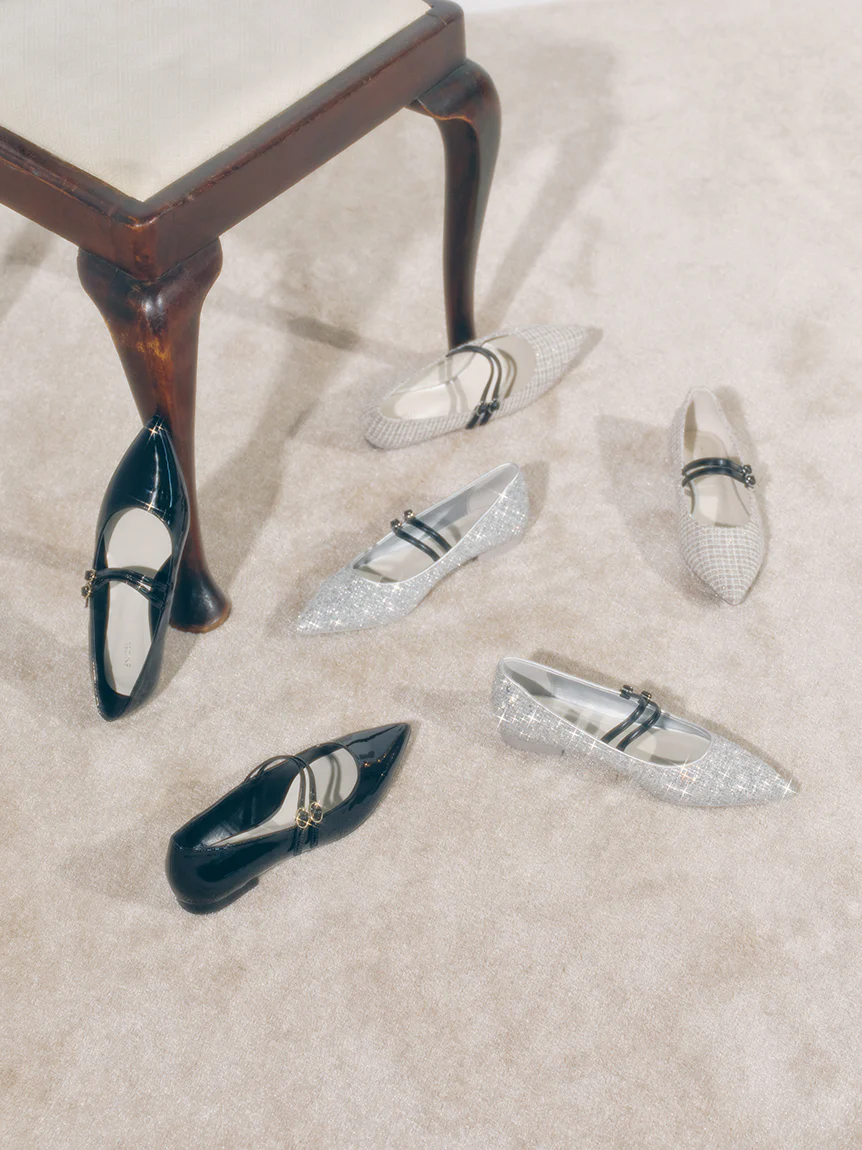 Mary Jane Classic Pointed Flats - Image 11