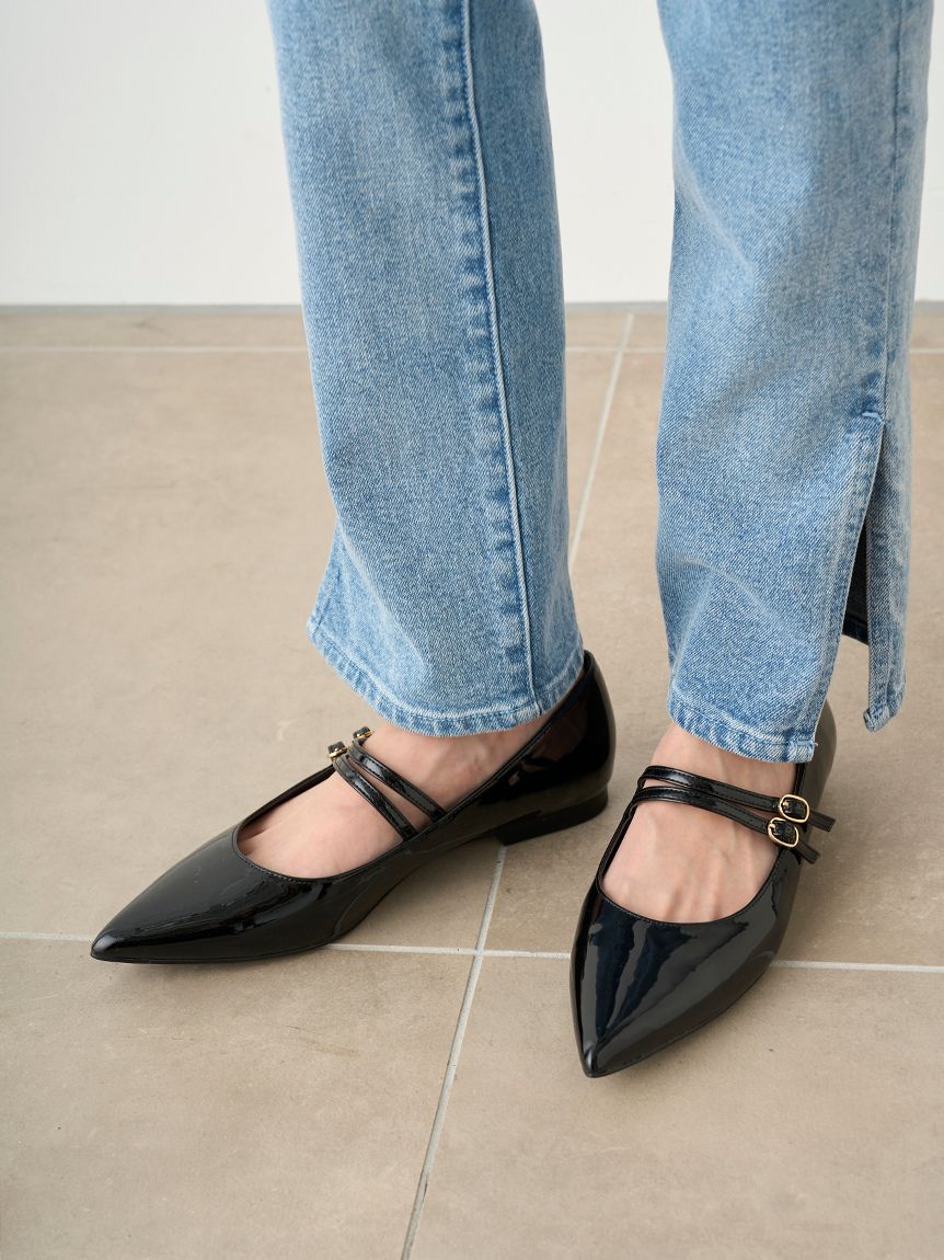 Mary Jane Classic Pointed Flats - Image 5