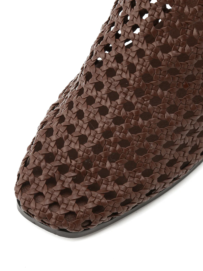 Mesh Sabot Heeled Sandals - Image 5