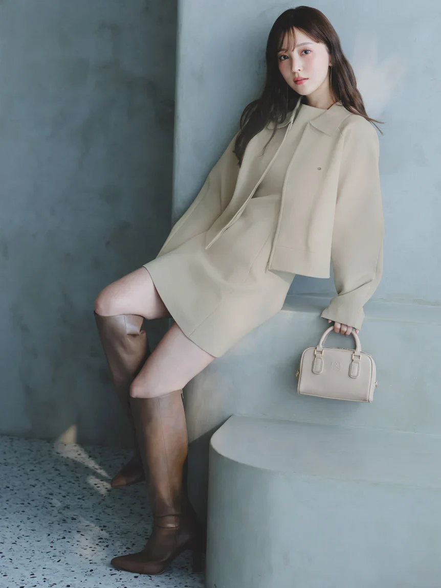 Chic Sleeveless Mini Dress with Matching Cropped Blazer - Image 5