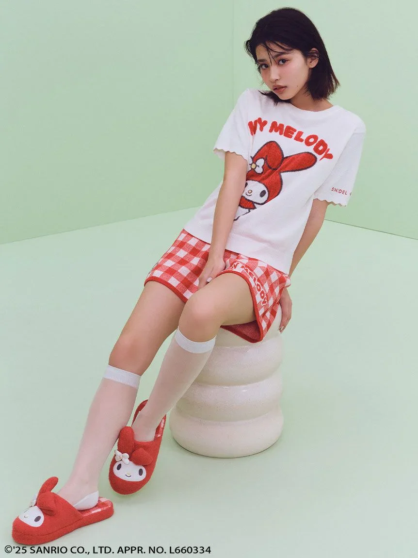 [MY MELODY] Knit Slippers - Image 6