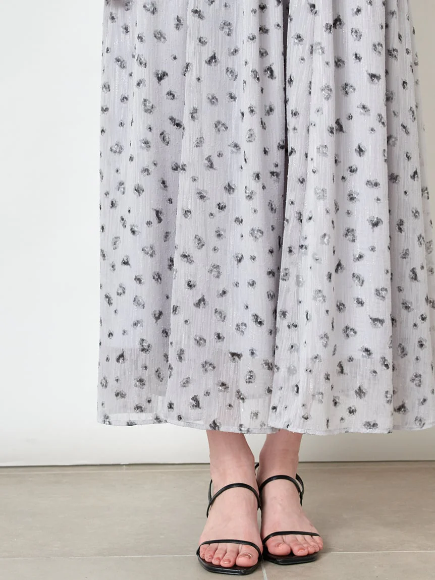 Off-Shoulder Smocked Puff Sleeve Maxi Dress - Image 13