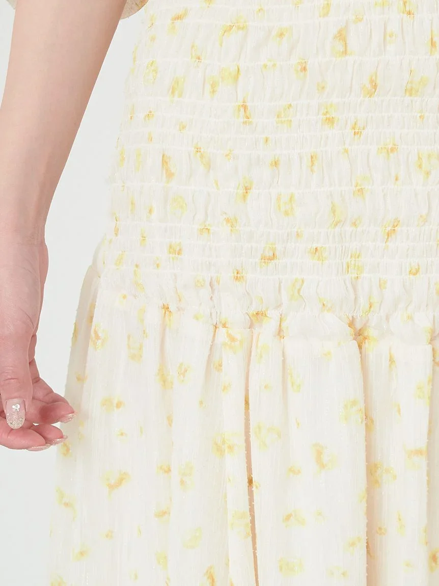 Off-Shoulder Smocked Puff Sleeve Maxi Dress - Image 15