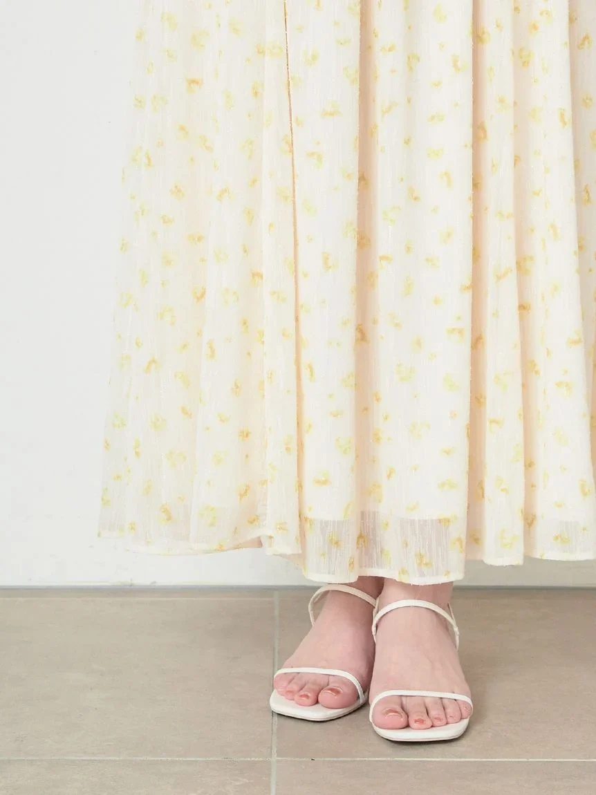 Off-Shoulder Smocked Puff Sleeve Maxi Dress - Image 17