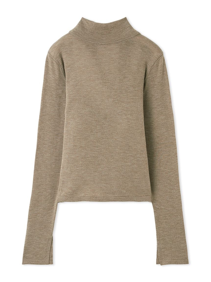 Open Back Long Sleeve Turtleneck Top - Image 26