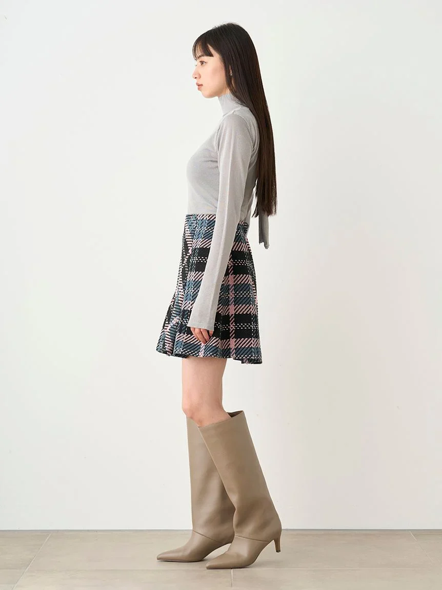 Open Back Long Sleeve Turtleneck Top - Image 3