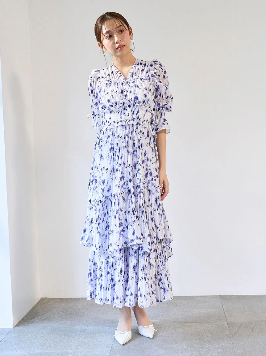 Boho-Inspired Ruffle Layered Maxi Dress - Image 8