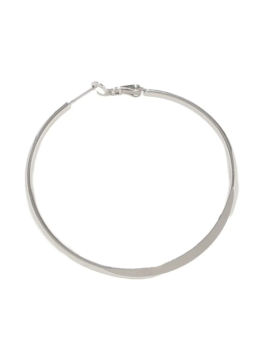 Pressed Hoop Earrings - Image 3