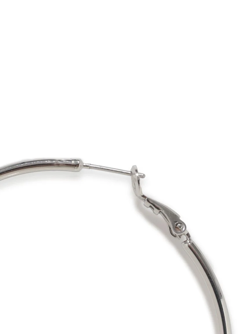 Pressed Hoop Earrings - Image 5