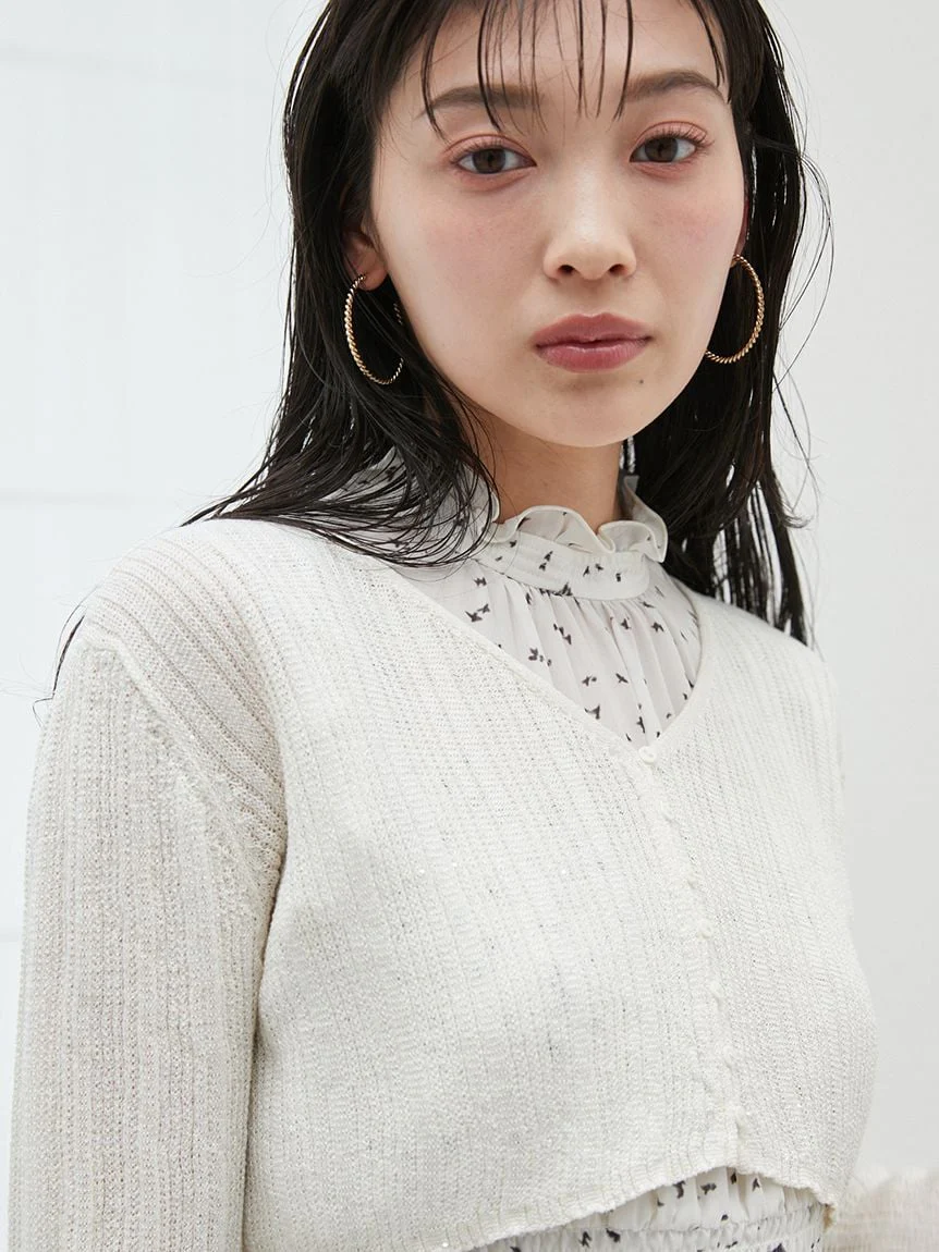 Ribbed Sheer Cardigan - Image 10