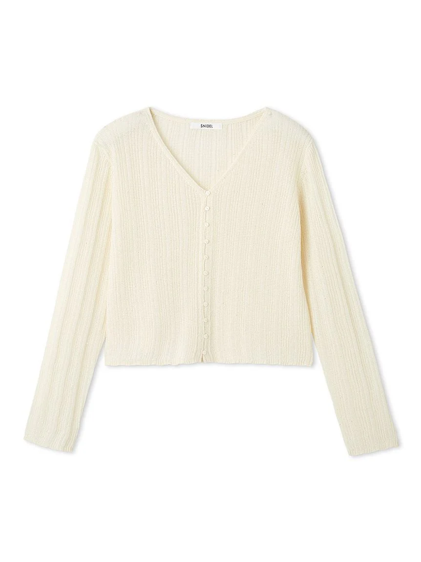 Ribbed Sheer Cardigan - Image 19