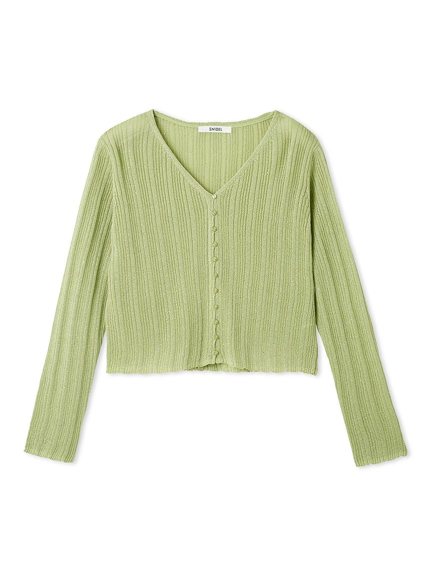 Ribbed Sheer Cardigan - Image 20