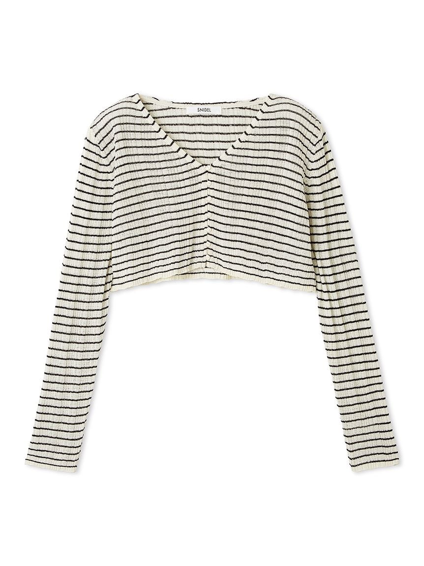Ribbed Sheer Cardigan - Image 3