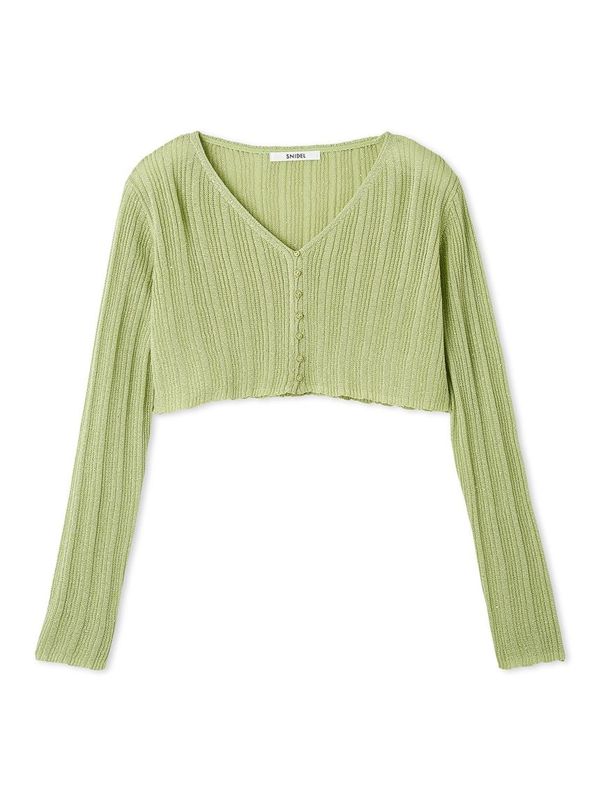 Ribbed Sheer Cardigan - Image 4