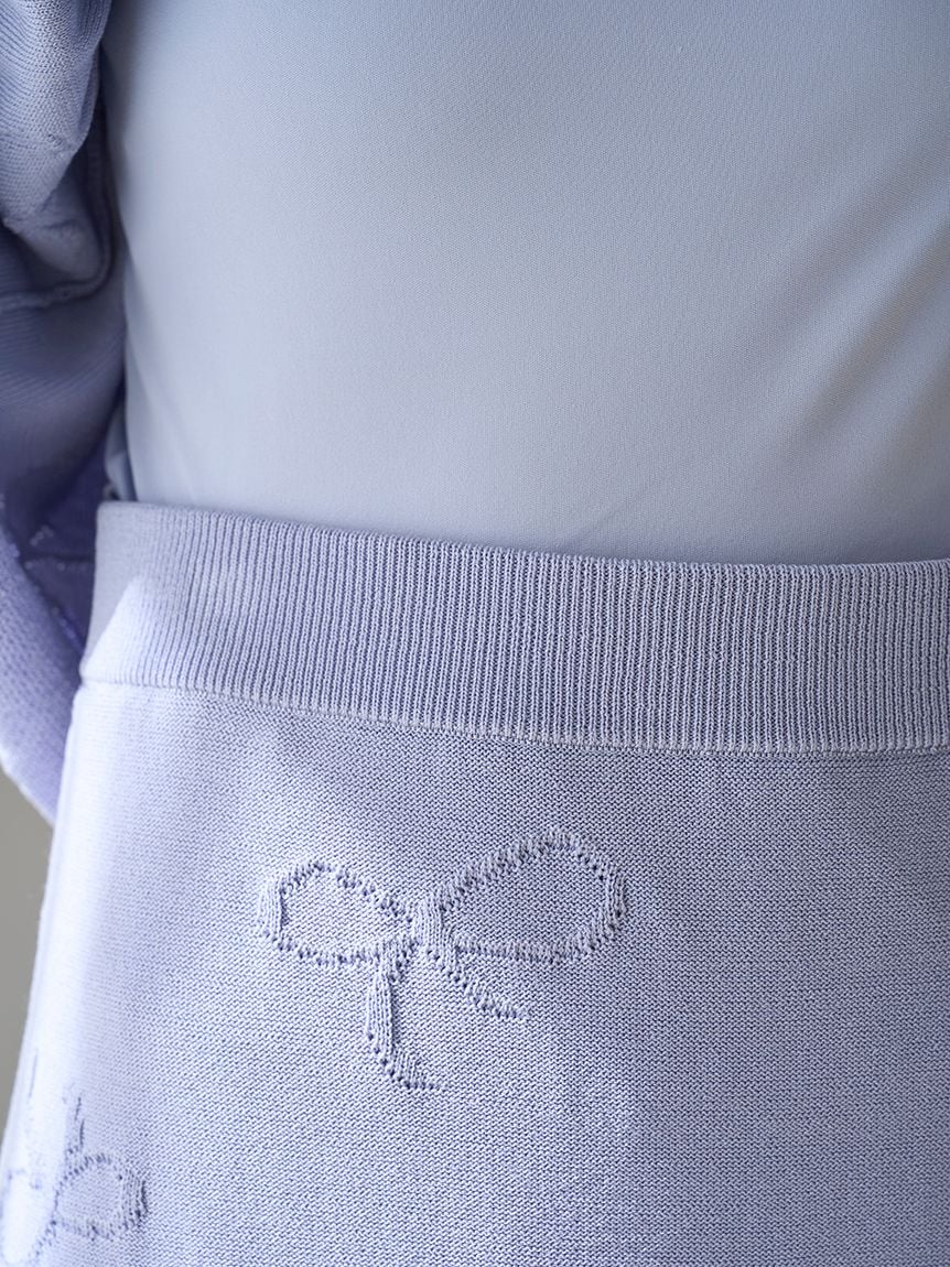 Ribbon Jacquard Knit Skirt - Image 32