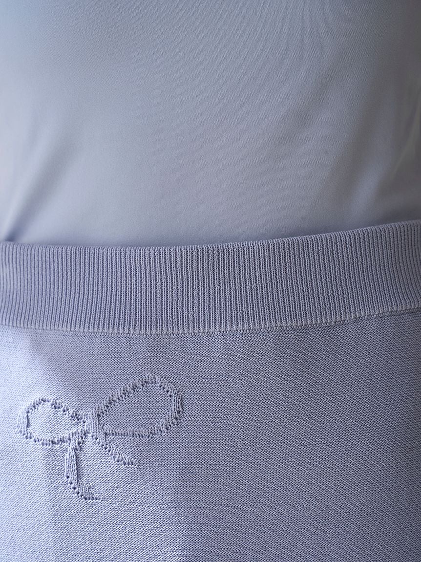 Ribbon Jacquard Knit Skirt - Image 33