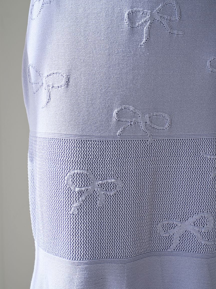 Ribbon Jacquard Knit Skirt - Image 35