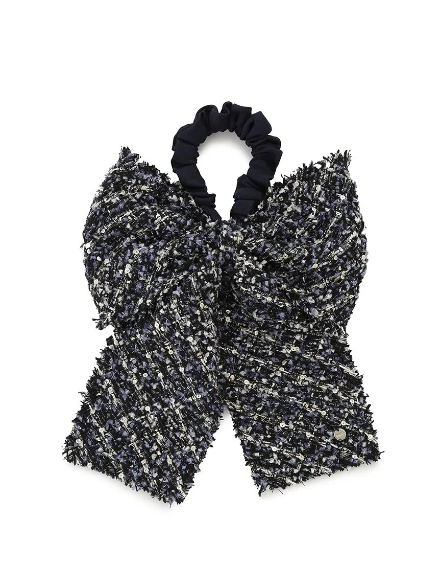 Ribbon Tweed Scrunchie - Image 3