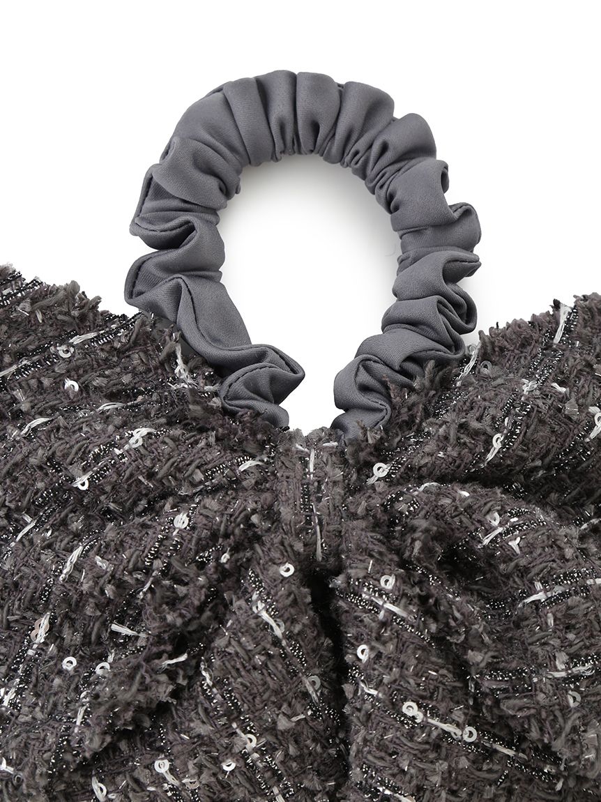 Ribbon Tweed Scrunchie - Image 5