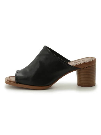 Sabot Open Toe Heeled Sandals - Image 3