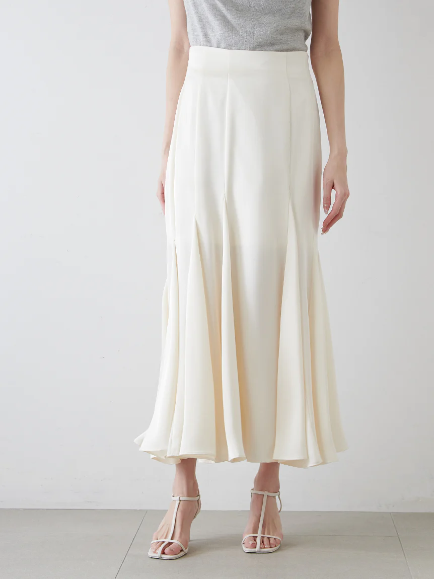Satin Midi Mermaid Skirt - Image 4