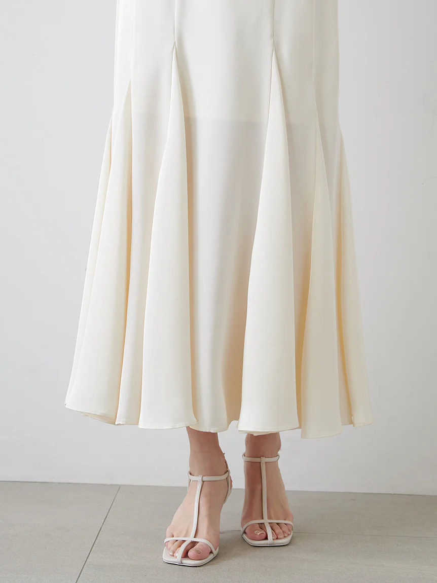 Satin Midi Mermaid Skirt - Image 7