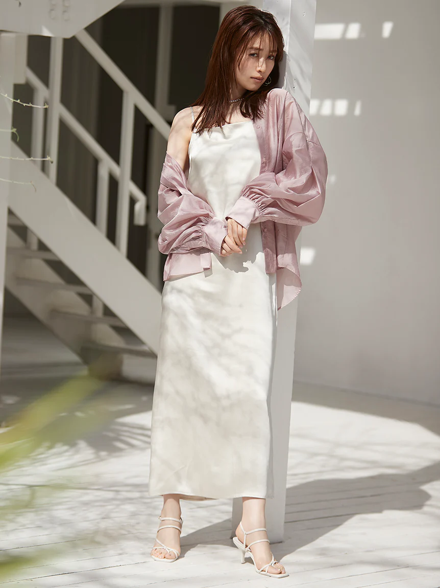 Cami Satin Slip Dress - Image 11