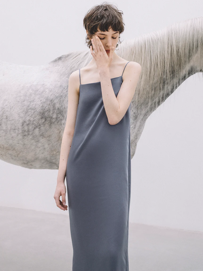 Cami Satin Slip Dress - Image 15