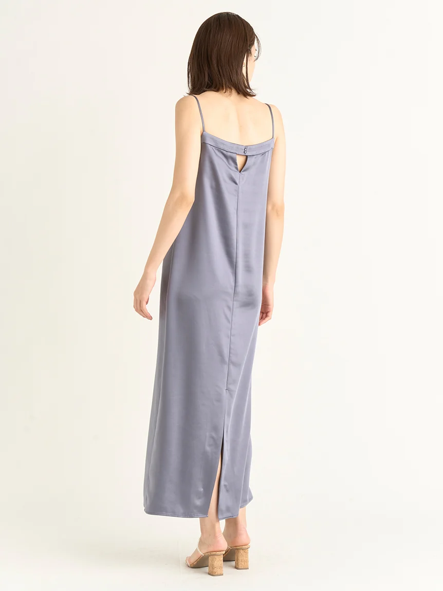 Cami Satin Slip Dress - Image 5
