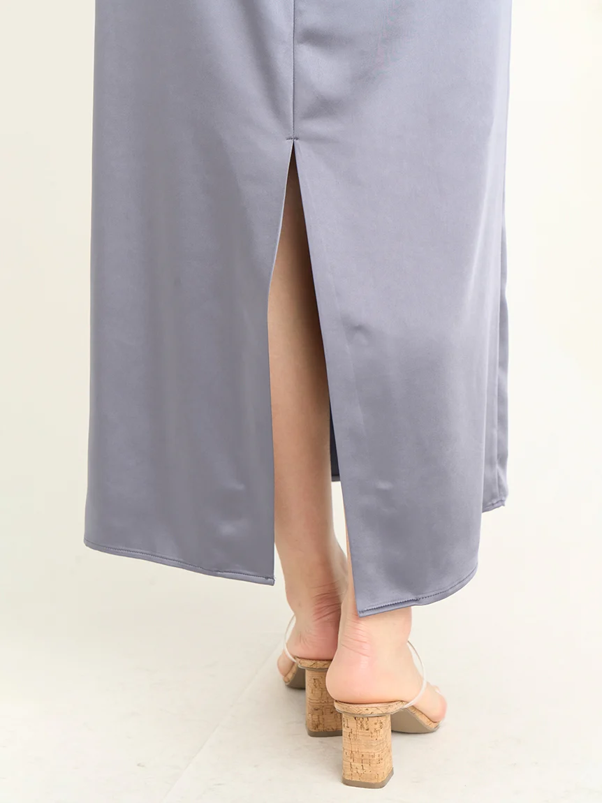 Cami Satin Slip Dress - Image 7