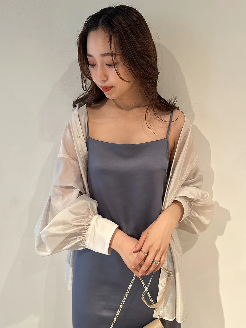 Cami Satin Slip Dress - Image 9
