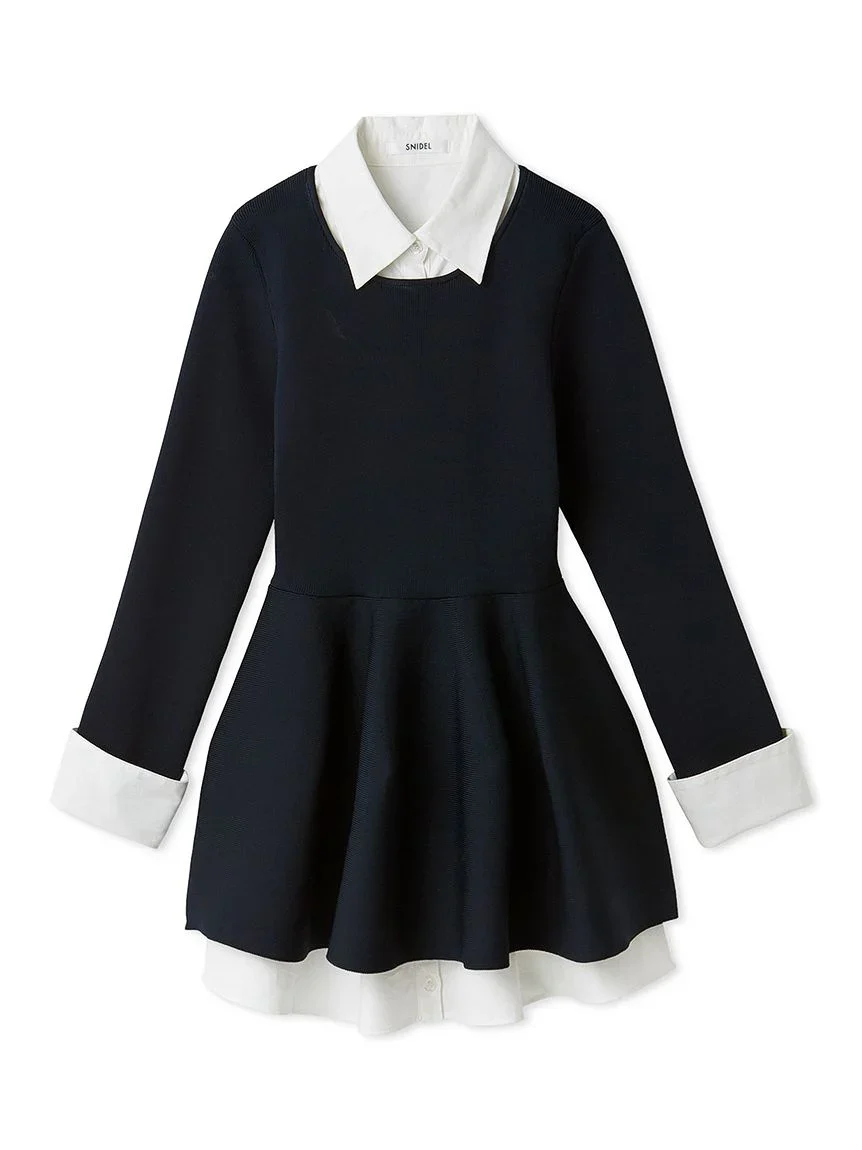 Shirt-Layered Knit Tunic - Image 10