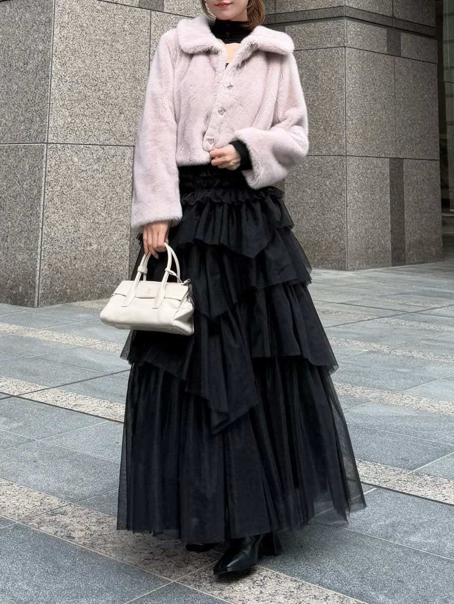 Short Stand Collar Faux Fur Coat - Image 18