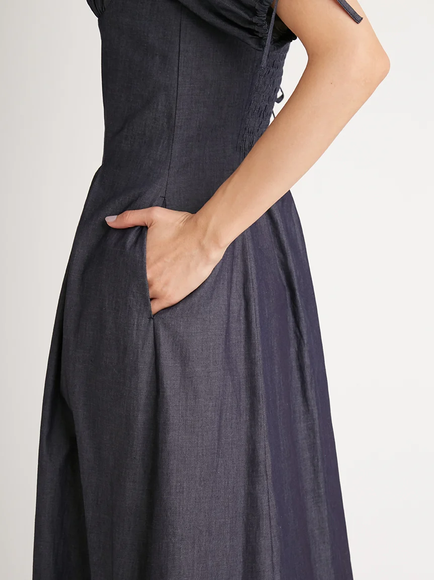 Sleeve Design Square Neck Dress - Image 24
