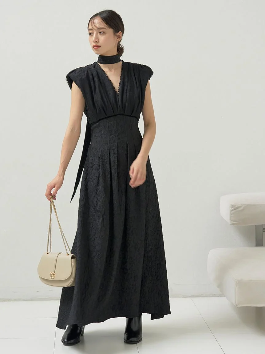 Sleeveless Plunge Neck Maxi Dress - Image 18