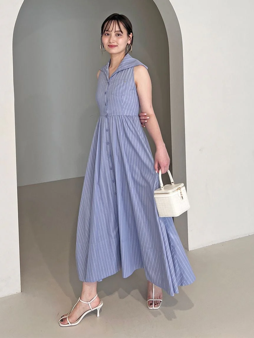 Sleeveless Shirt Dress - Image 11