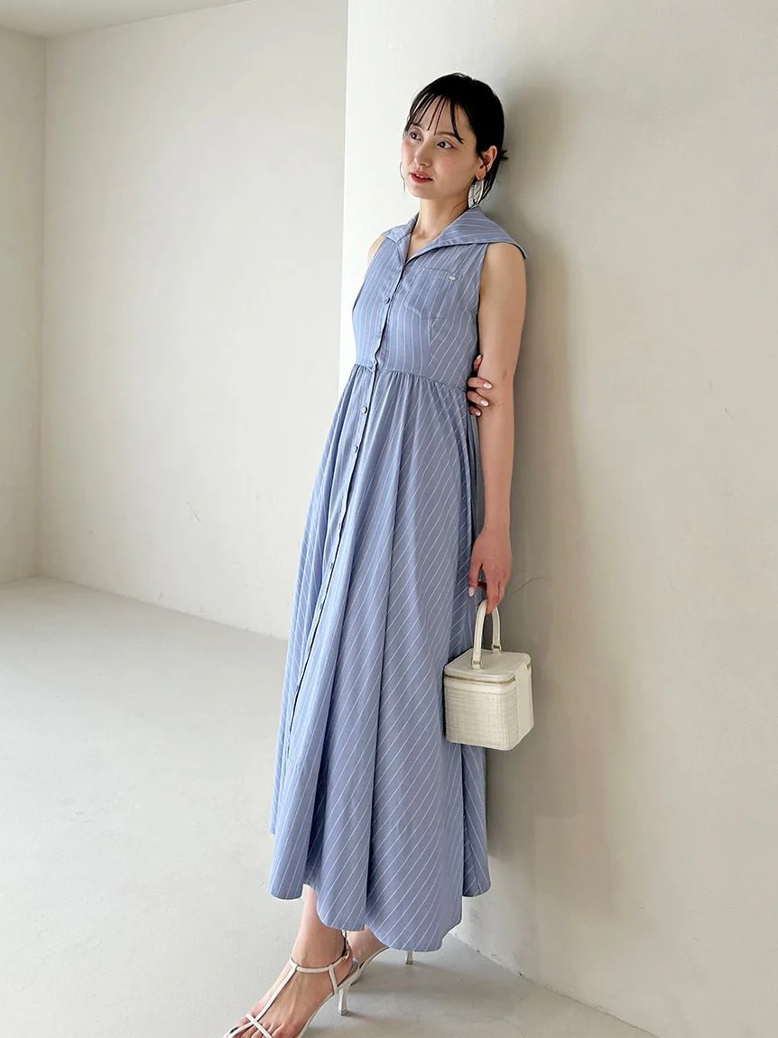Sleeveless Shirt Dress - Image 12
