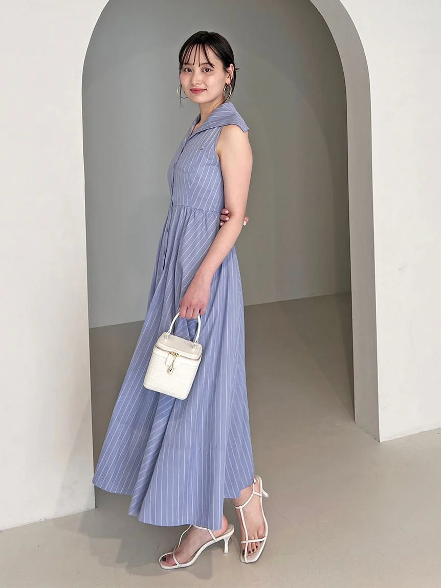 Sleeveless Shirt Dress - Image 13