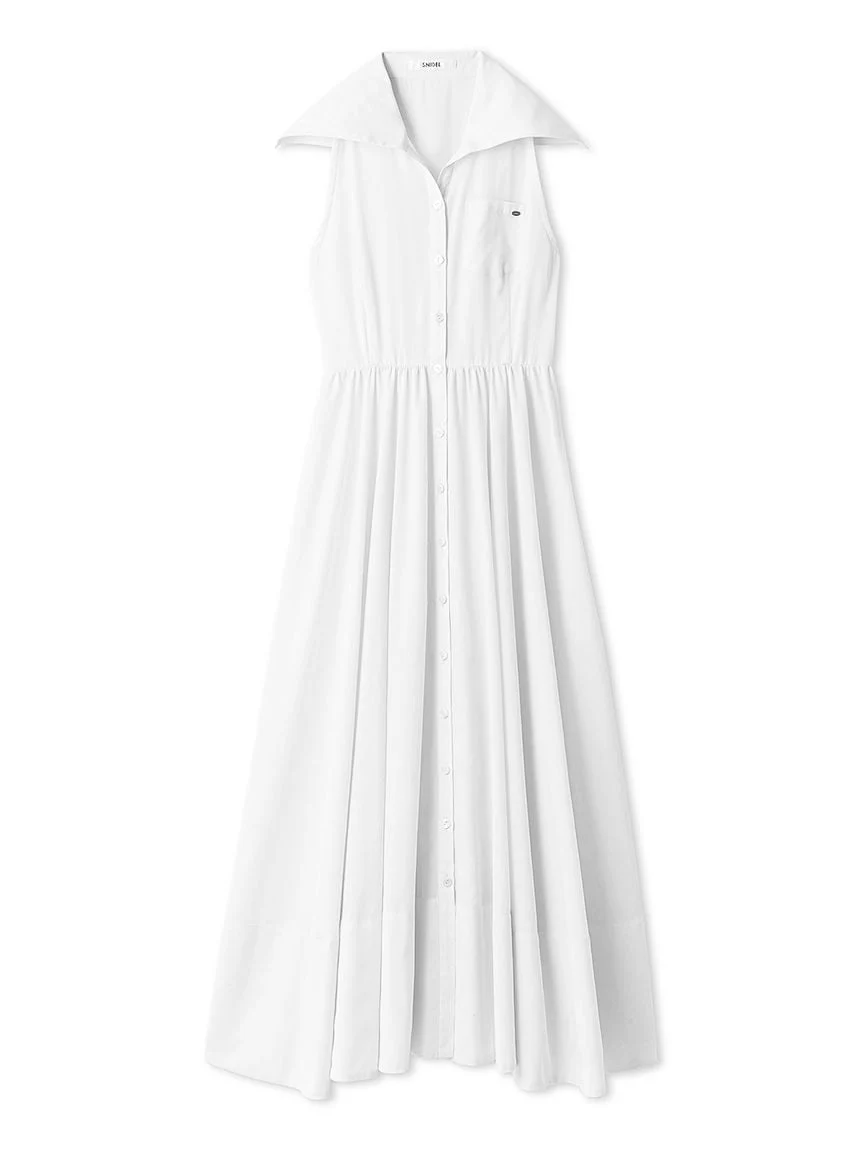 Sleeveless Shirt Dress - Image 3