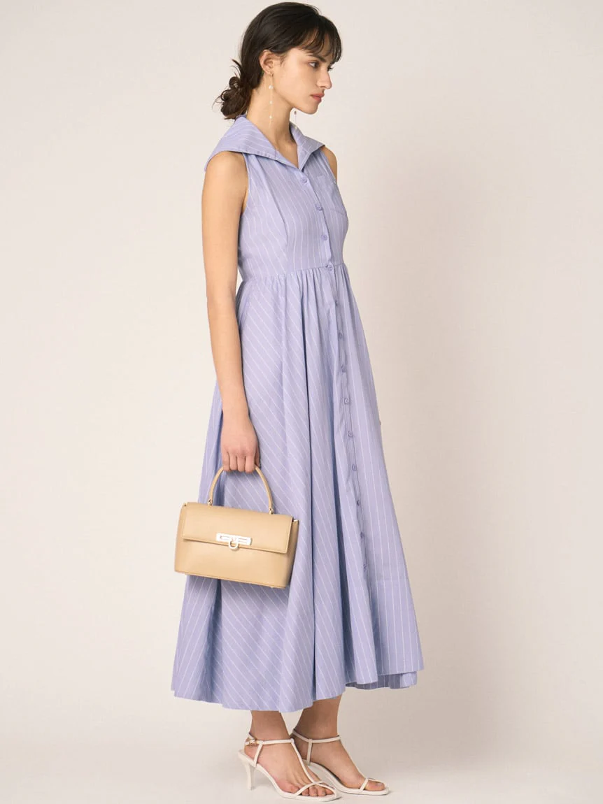 Sleeveless Shirt Dress - Image 9