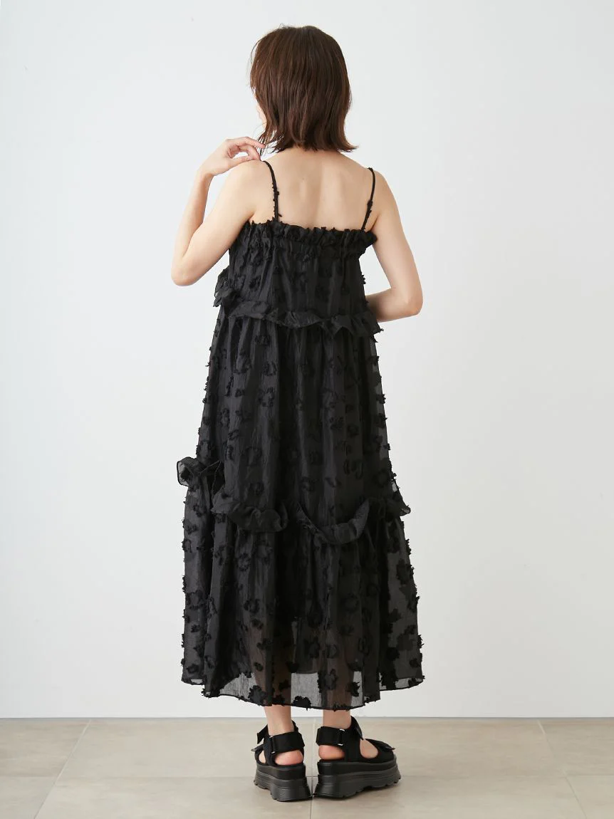 Spaghetti Strap Ruffle Maxi Dress - Image 7