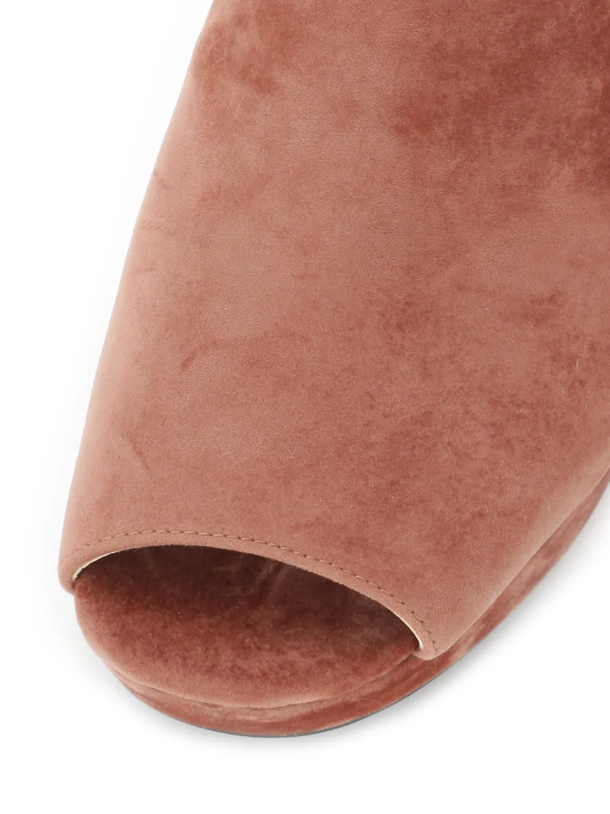 Strapped Circle Heeled Sandals - Image 4